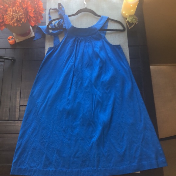 Theory Dresses & Skirts - #104 Theory Retro Blue Mini Dress with Tie Shoulder 🎀